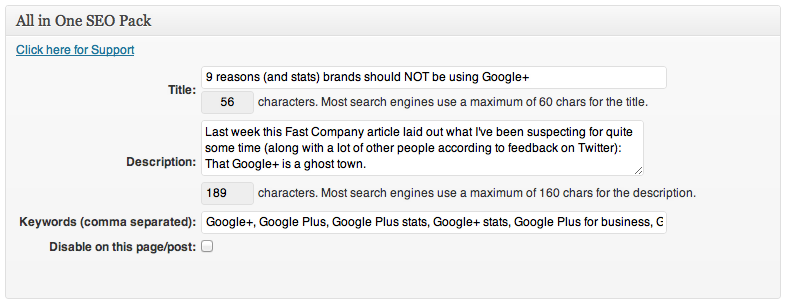 AllInOneSEO AllInOneSEO